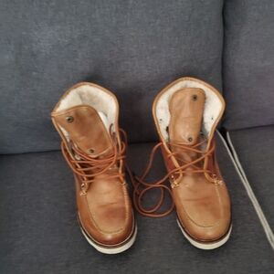 Men's Brown GBX Leather And SuedebBoots size 10.5